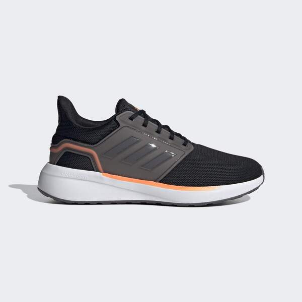 Adidas Eq19 Run [H00929] 男鞋 慢跑鞋 運動 休閒 輕量 舒適 支撐 緩衝 彈力 愛迪達 黑 橘