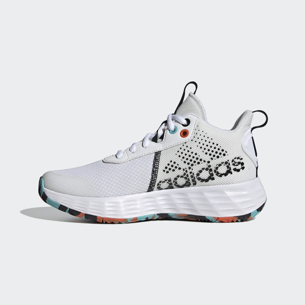 博客來-Adidas Ownthegame 2.0 K [H01556] 大童鞋女鞋籃球鞋輕量耐磨透氣愛迪達白22.5 白/黑