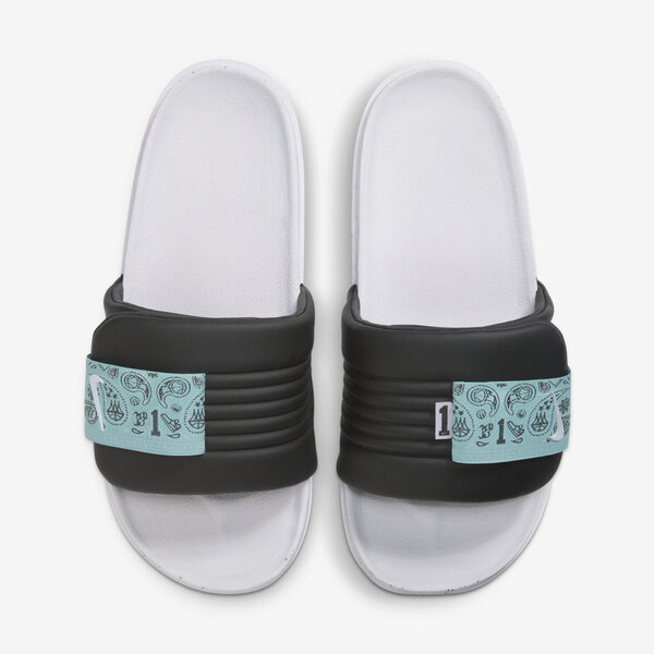 Nike Offcourt Adjust Slide [HF5695-011]男女 涼拖鞋 運動 休閒 魔鬼氈 黑白