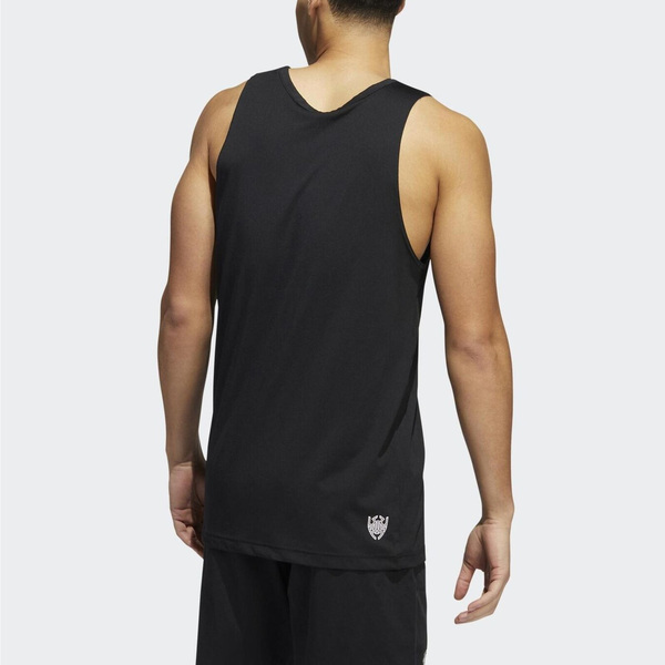 Adidas Don Fof Tank [HG4421] 男 短袖背心 運動 籃球 米契爾 漸層 吸濕 排汗 愛迪達 黑
