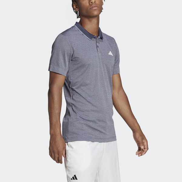 Adidas T Freelift Polo [HS3315] 男 POLO衫 短袖 上衣 亞洲版 網球 訓練 灰藍