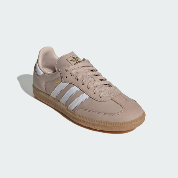 Adidas Samba OG W [IE6523] 女 休閒鞋 經典 三葉草 復古 德訓鞋 膠底 奶茶