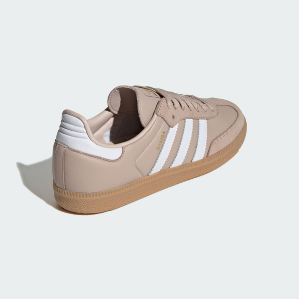 Adidas Samba OG W [IE6523] 女 休閒鞋 經典 三葉草 復古 德訓鞋 膠底 奶茶