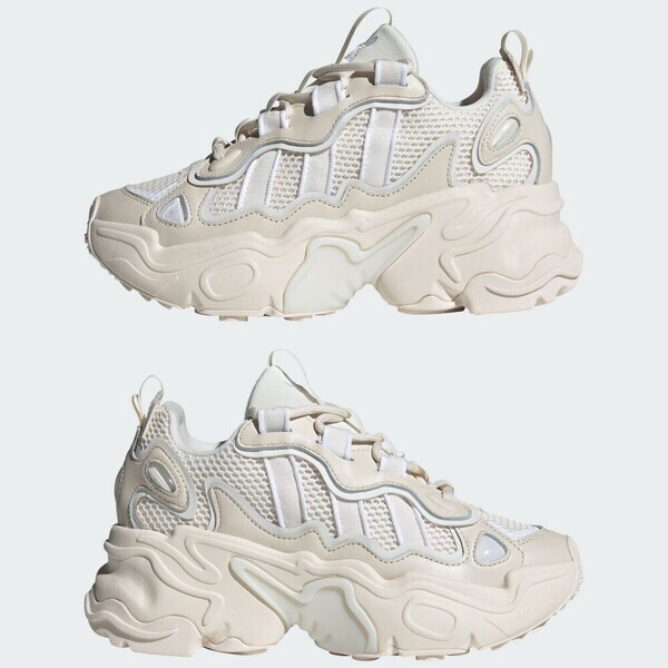 Adidas Ozthemis W [IG1505] 女 休閒鞋 運動 復古 厚底 增高 反光 舒適 潮流 穿搭 米白