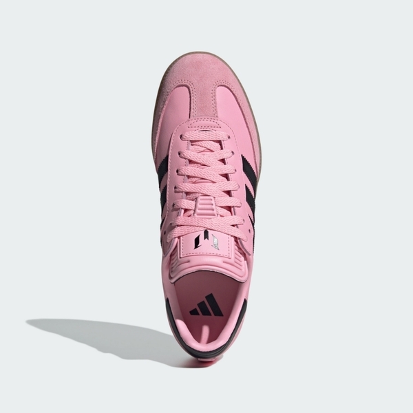 博客來-Adidas Samba Messi Miami [IH8158] 男女 休閒鞋 經典 復古 聯名款 芭比粉 黑