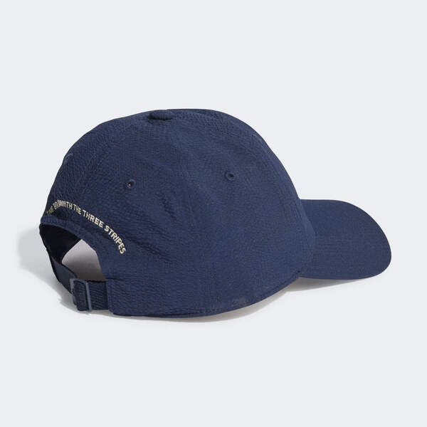 Adidas Dad Cap Seersuc [IR7911] 棒球帽 鴨舌帽 運動 經典 休閒 透氣 泡泡紗 藍