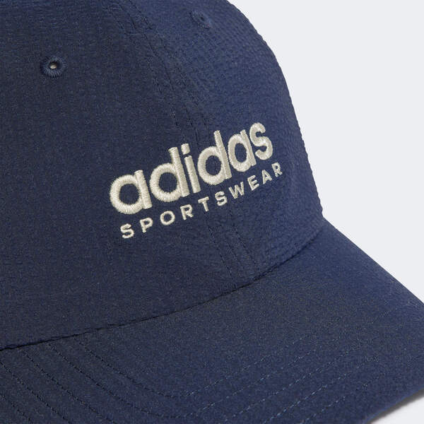 Adidas Dad Cap Seersuc [IR7911] 棒球帽 鴨舌帽 運動 經典 休閒 透氣 泡泡紗 藍