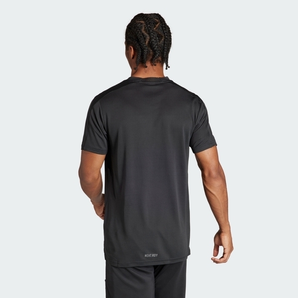 Adidas D4T HR Tee [IS3739] 男 短袖 上衣 運動 健身 訓練 慢跑 吸濕排汗 透氣 修身 黑