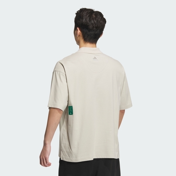 Adidas ST FL Loos Polo [IT3933] 男 POLO衫 短袖 上衣 運動 休閒 寬鬆 垂肩 奶茶