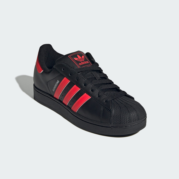Adidas 愛迪達 Superstar II [JQ3176] 男 休閒鞋 貝殼鞋 舒適 黑 紅
