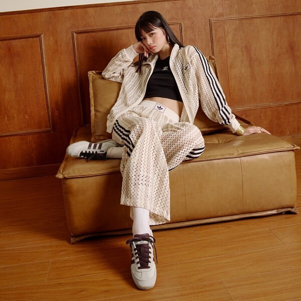 Adidas 愛迪達 Japan W [JR7161] 女 運動休閒鞋 德訓鞋 薄底 舒適 穿搭 米 酒紅