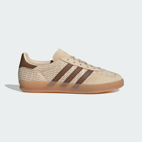 Adidas Gazelle Indoor W [JS1418] 女 運動休閒鞋 德訓鞋 針織 復古 舒適 膠底 米