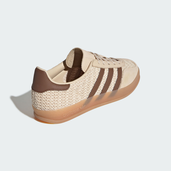 Adidas Gazelle Indoor W [JS1418] 女 運動休閒鞋 德訓鞋 針織 復古 舒適 膠底 米