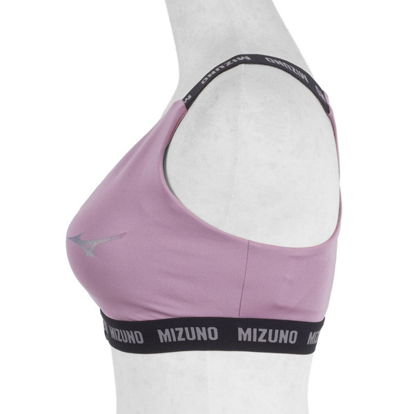 Mizuno [K2TA120566] 女 運動內衣 瑜珈 韻律 慢跑 健身 訓練 抗紫外線 前拉鍊 玫瑰粉