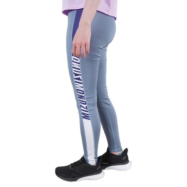 Mizuno Yoga [K2TB120815] 女 緊身褲 長褲 瑜珈 訓練 運動 伸縮彈性 抗紫外線 藍
