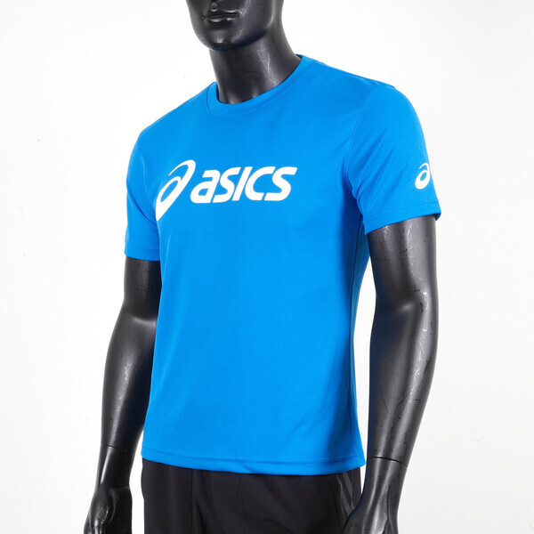 Asics T-Shirts [K31415-43] 男 短袖 T恤 運動 透氣 排汗 吸濕 快乾 台灣製 藍