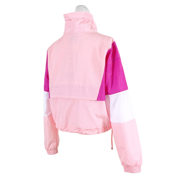 Skechers Outerwear [L121W039-0093] 女 外套 短版 立領 防風 薄款 兩側口袋 粉紅