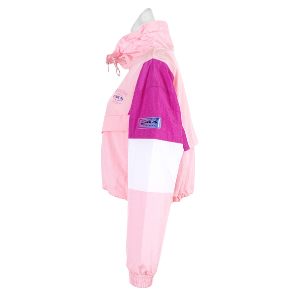Skechers Outerwear [L121W039-0093] 女 外套 短版 立領 防風 薄款 兩側口袋 粉紅
