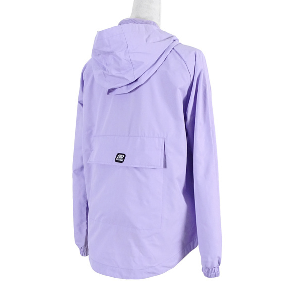 Skechers Outerwear [L121W099-005U] 女 外套 連帽 防風 薄款 口袋 輕巧收納 淺紫