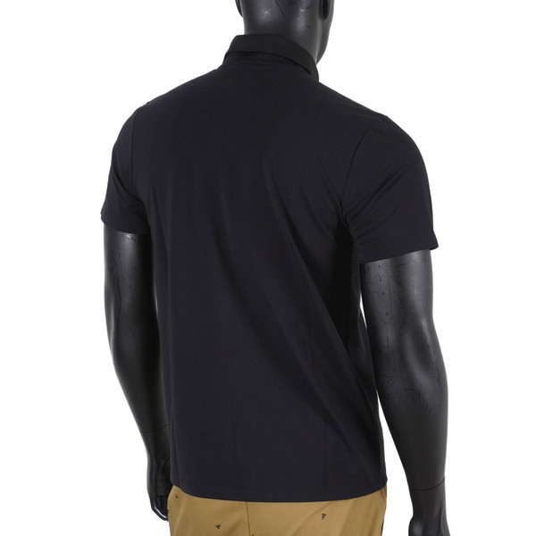Skechers [L221M009-0018] 男 短袖 上衣 POLO衫 經典 簡約 素面 百搭 舒適 穿搭 黑