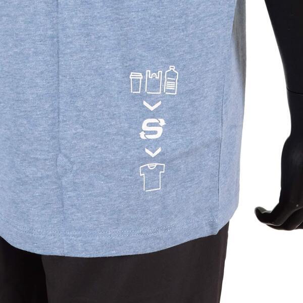 Skechers Shirts [L221U035-015X] 男女 短袖 T恤 環保 再生 舒適 自然 綠時尚 水藍