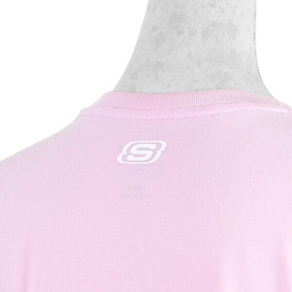 Skechers Shirts [L221W002-013W] 女 T恤 短袖 棉質 舒適 休閒 粉紅