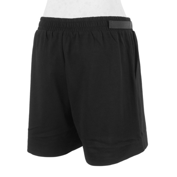 Skechers [L221W019-0018] 女 短褲 運動 休閒 舒適 棉質 復古 輕薄 黑