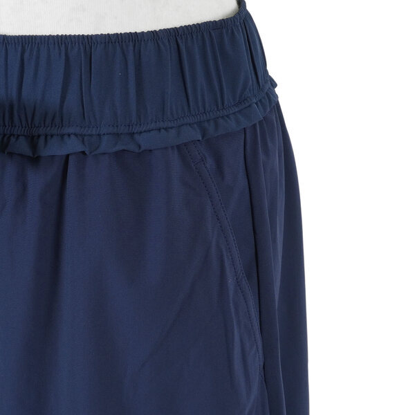 Skechers [L221W181-007D] 女 短褲 運動 休閒 舒適 棉質 復古腰帶 輕薄 藍