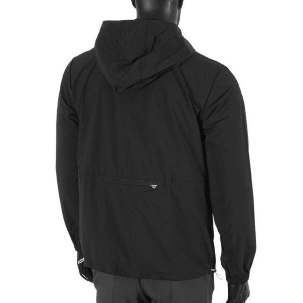 Skechers [L321M072-0018] 男 外套  連帽風衣 立領 薄款 輕便 秋季 休閒 舒適 黑