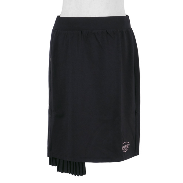 Skechers [L321W098-0018] 女 短裙 休閒 簡約 舒適 穿搭 百搭 柔軟 黑