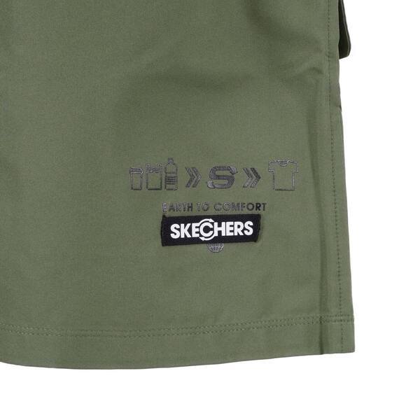 Skechers [L321W119-01CL] 女 短裙 束口 彈性束腰 簡約 素面 百搭 舒適 穿搭 軍綠