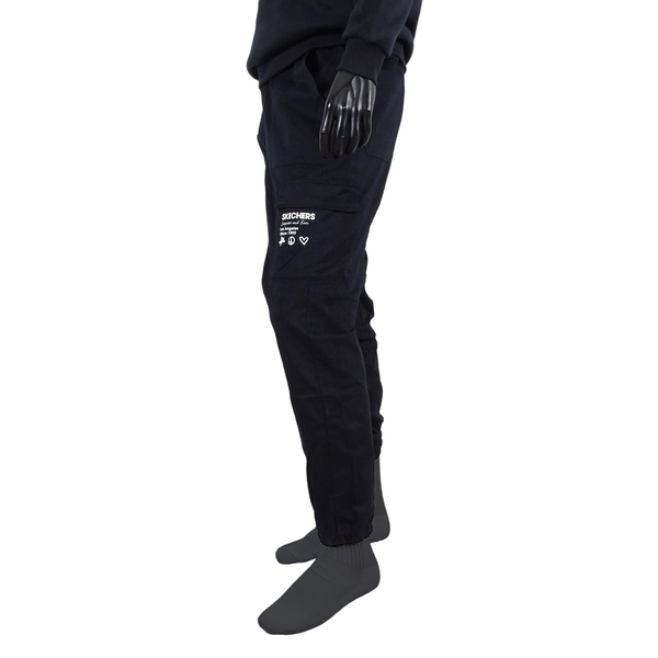 Skechers Pants [L420M025-0018] 男 長褲 運動 休閒 束口 可調式 抽繩 黑