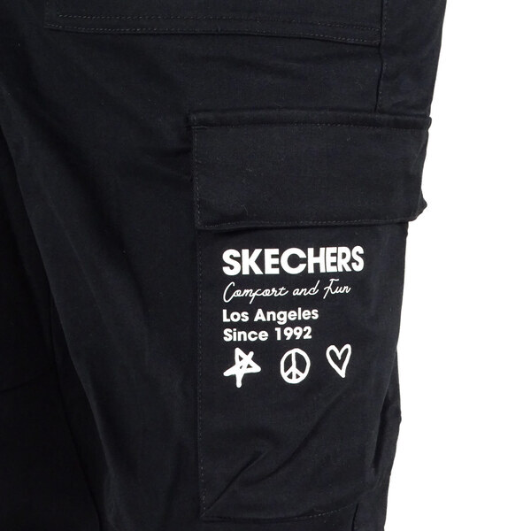 Skechers Pants [L420M025-0018] 男 長褲 運動 休閒 束口 可調式 抽繩 黑