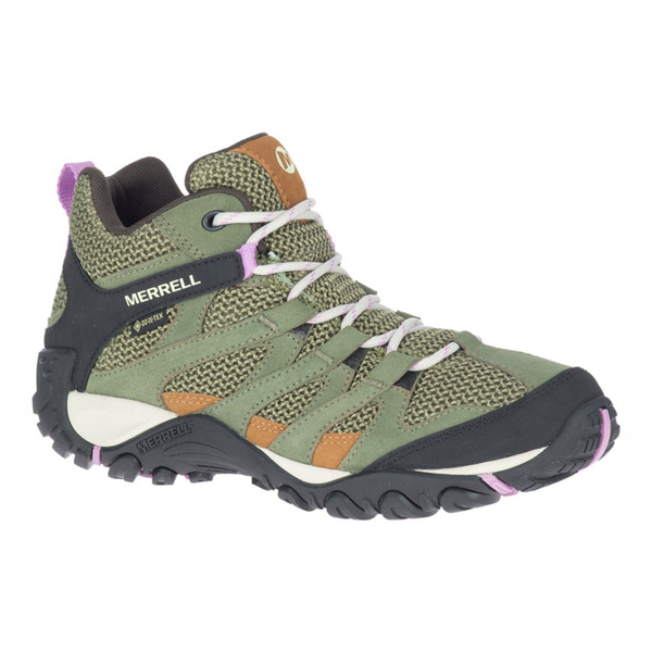 Merrell Alverstone Mid Gore-Tex [ML035710] 女 戶外鞋 登山 越野 防水 綠黑