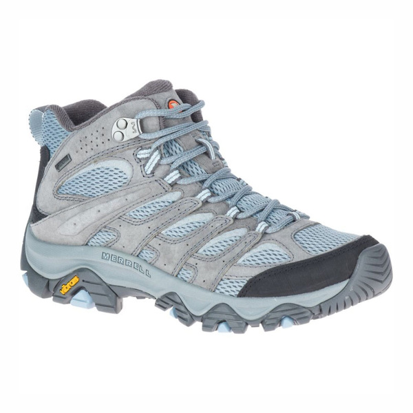 Merrell Moab 3 Mid GTX [ML036312] 女 戶外鞋 登山 越野 防水 黃金大底 耐磨 灰藍