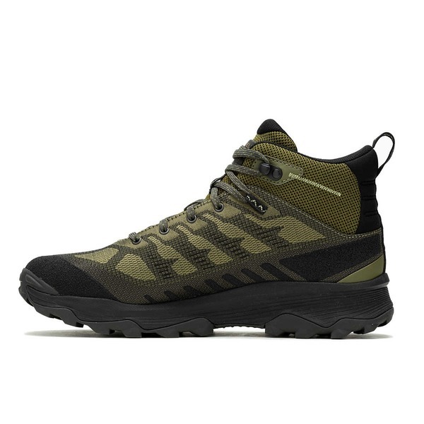 Merrell Speed Eco Mid Wp [ML037539]男 戶外鞋 郊山 防潑水 中筒 止滑 耐磨  綠