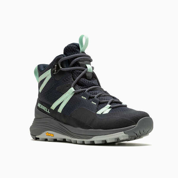 Merrell Siren 4 Mid GTX [ML037744] 女 戶外鞋 登山 越野 防水 環境友善 深藍 淺綠