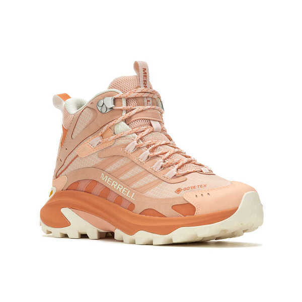 Merrell Moab Speed 2 Mid GTX [ML037832] 女 戶外鞋 郊山 黃金大底 防水 杏桃