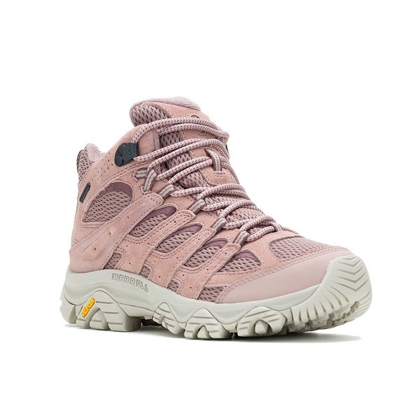 Merrell Moab 3 Mid Wp [ML038330] 女 戶外 登山 越野鞋 水膜 柔軟 中筒 支撐 藕粉