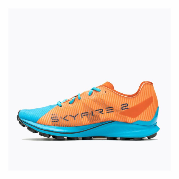 Merrell MTL Skyfire 2 [ML067810] 女 越野跑鞋 戶外 登山 黃金大底 止滑 活力藍 橘