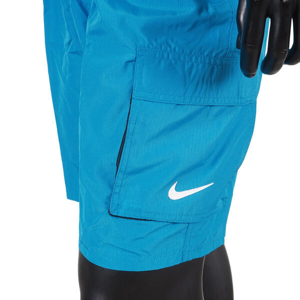 Nike Solid [NESSB521-406] 男 短褲 九吋 海灘褲 運動 休閒 快乾 透氣 內裏褲 口袋 藍