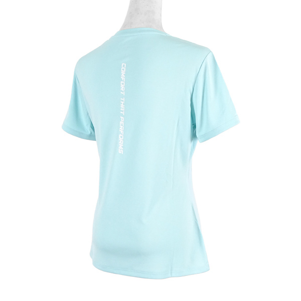 Skechers Shirts [P221W001-00ZW] 女 T恤 短袖 棉質 舒適 吸溼 排汗 透氣 水藍