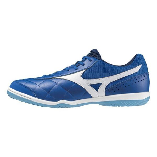 Mizuno Morelia Sala Club In [Q1GA241603] 男女 室內足球鞋 平底 寬楦 藍 白