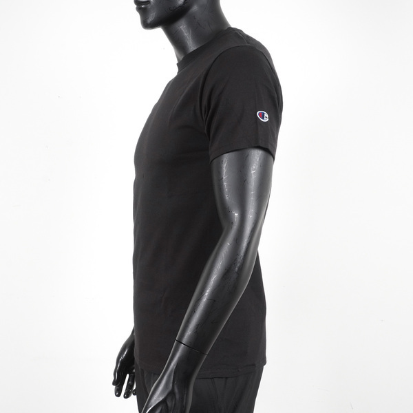 Champion [T425-36C] 男 短袖上衣 T恤 美規 高磅數 純棉 舒適 休閒 圓領 純色 穿搭 黑