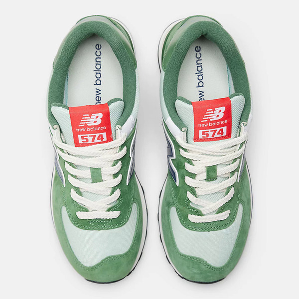 New Balance [U574HGB] 男 復古鞋 經典 休閒 D楦 NB 574 麂皮 流行 百搭 穿搭 舒適 綠