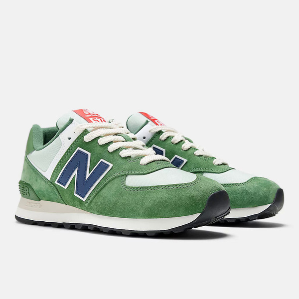 New Balance [U574HGB] 男 復古鞋 經典 休閒 D楦 NB 574 麂皮 流行 百搭 穿搭 舒適 綠