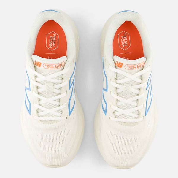 New Balance Fresh Foam 680 V8 [W680LH8] 女 慢跑鞋 運動 路跑 D 寬楦 米 藍