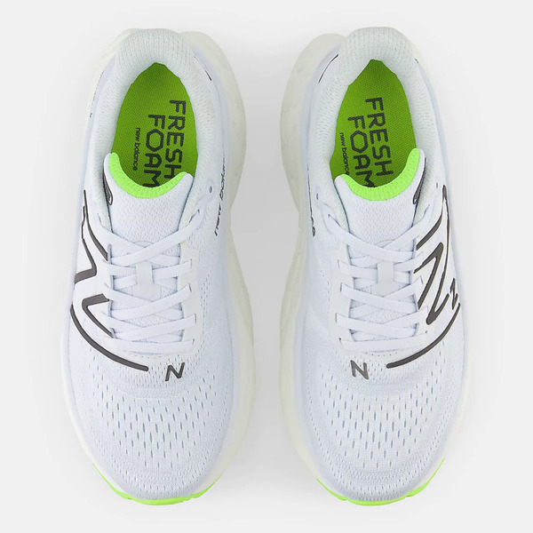 New Balance Fresh Foam X More v4 [WMORCR4] 女 慢跑鞋 D寬楦 厚底 淺藍 白